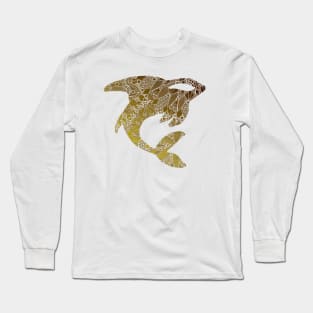 Golden Mandala Orca Long Sleeve T-Shirt